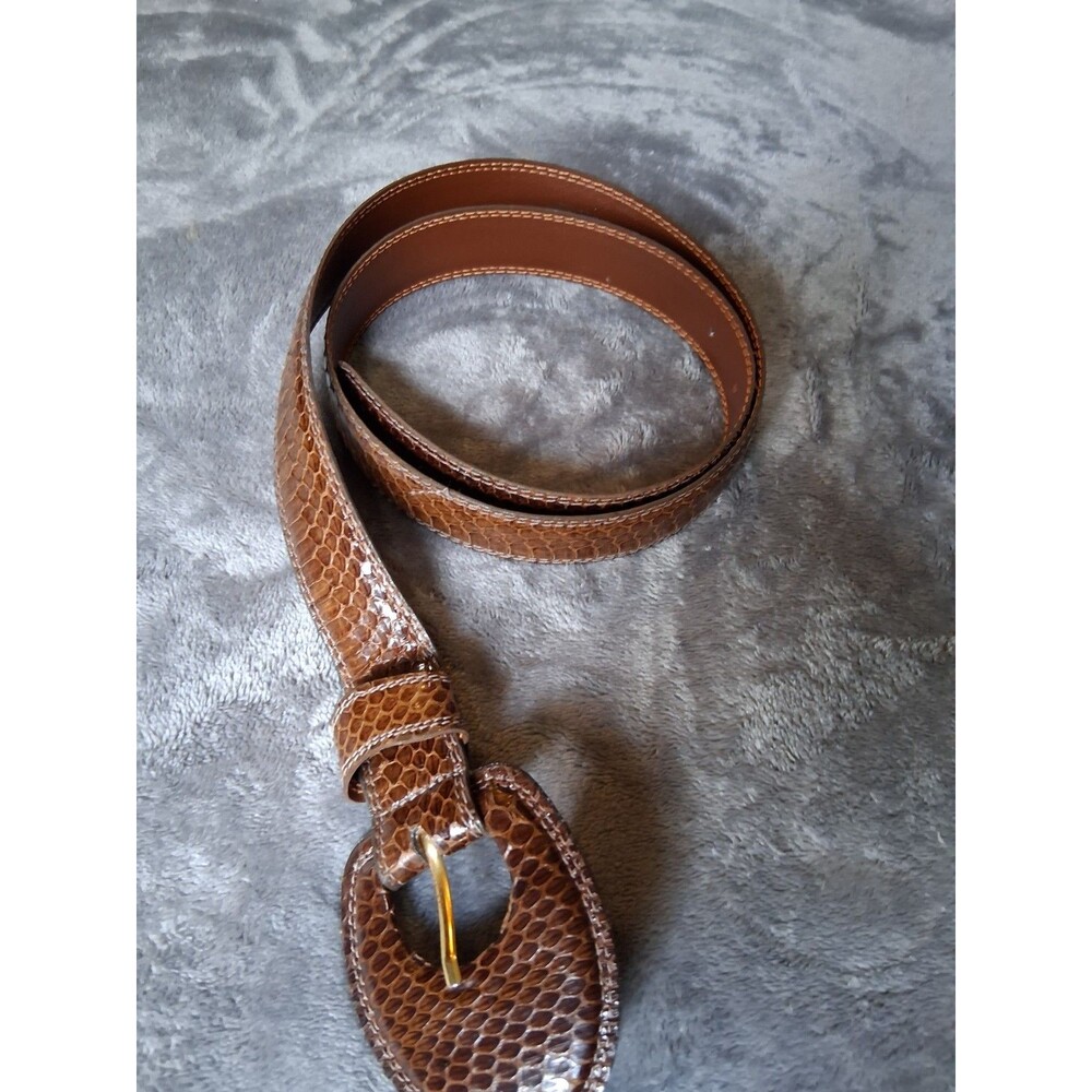 Genuine Snake Skin Belt  Women's M/L  Brown Stylish & Exotic Design